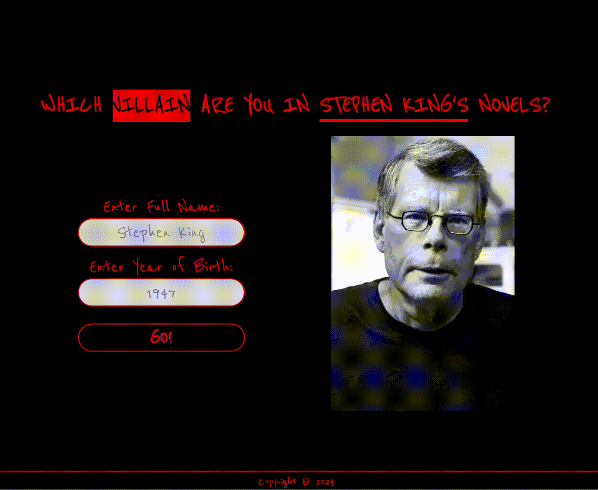Stephen King API Project